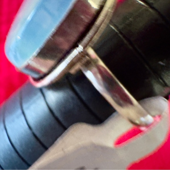 Elegant Silver Opalite Ring 8 1/2 - Picture 8 of 9